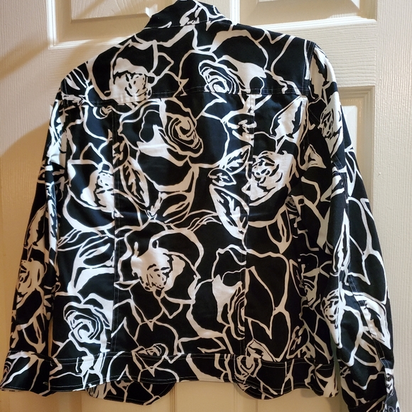 Coldwater Creek black & white printed jacket - Picture 5 of 6